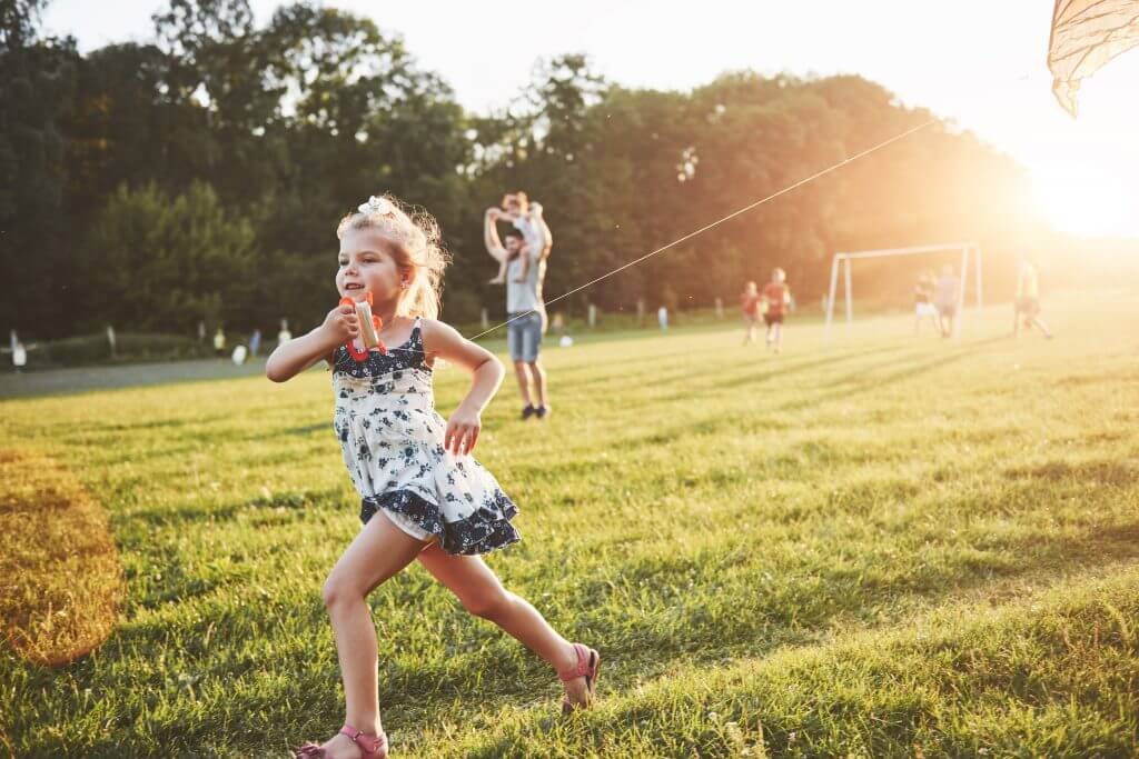 child enjoying summer activities 